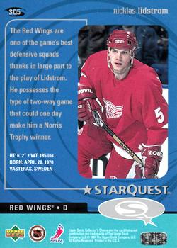 1997-98 Collector's Choice - StarQuest #SQ5 Nicklas Lidstrom Back
