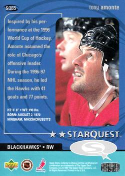 1997-98 Collector's Choice - StarQuest #SQ65 Tony Amonte Back