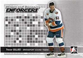 2009-10 In The Game Heroes and Prospects - Enforcers #E-04 Trevor Gillies  Front