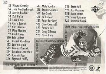 1997-98 Collector's Choice - Hockey Stick-Ums #S17 Mats Sundin Back