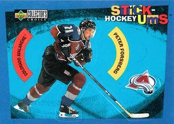 1997-98 Collector's Choice - Hockey Stick-Ums #S21 Peter Forsberg Front