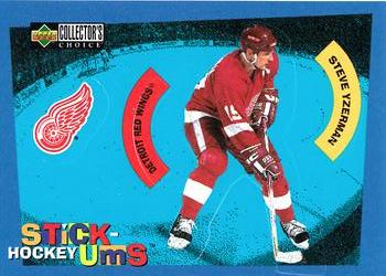 1997-98 Collector's Choice - Hockey Stick-Ums #S29 Steve Yzerman Front