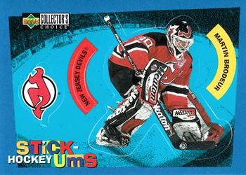 1997-98 Collector's Choice - Hockey Stick-Ums #S3 Martin Brodeur Front