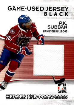 2009-10 In The Game Heroes and Prospects - Game Used Jerseys #M-46 P.K. Subban  Front