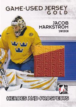 2009-10 In The Game Heroes and Prospects - Game Used Jerseys Gold #M-52 Jacob Markstrom  Front