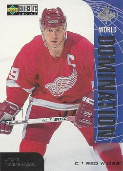 1997-98 Collector's Choice - World Domination #W3 Steve Yzerman Front
