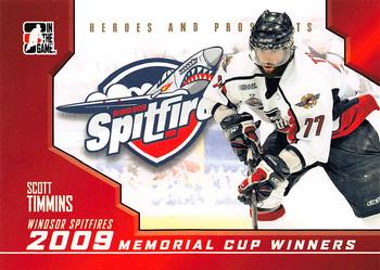 2009-10 In The Game Heroes and Prospects - Memorial Cup Winners #MC-03 Scott Timmins  Front