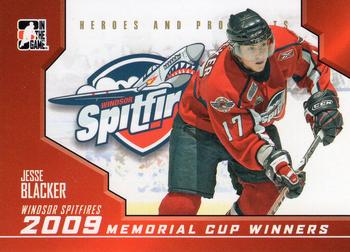 2009-10 In The Game Heroes and Prospects - Memorial Cup Winners #MC-06 Jesse Blacker  Front
