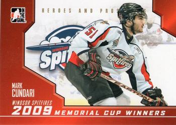 2009-10 In The Game Heroes and Prospects - Memorial Cup Winners #MC-14 Mark Cundari  Front