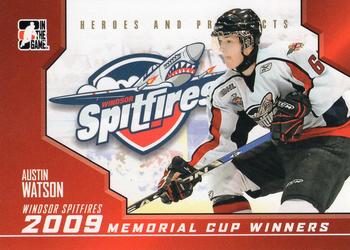 2009-10 In The Game Heroes and Prospects - Memorial Cup Winners #MC-18 Austin Watson  Front