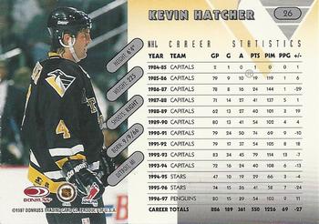 1997-98 Donruss #26 Kevin Hatcher Back