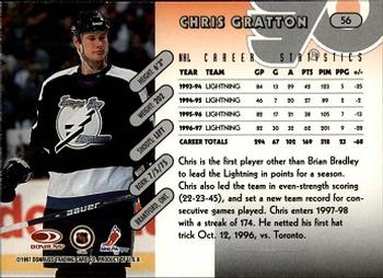 1997-98 Donruss #56 Chris Gratton Back
