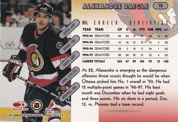 1997-98 Donruss #78 Alexandre Daigle Back