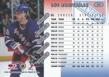 1997-98 Donruss #90 Luc Robitaille Back