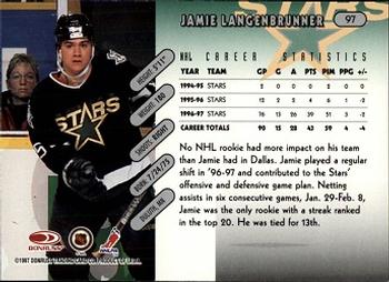 1997-98 Donruss #97 Jamie Langenbrunner Back