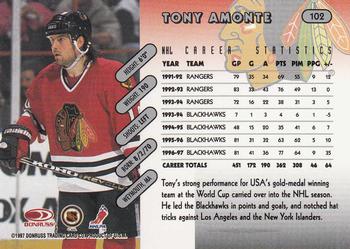 1997-98 Donruss #102 Tony Amonte Back