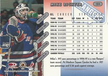 1997-98 Donruss #124 Mike Richter Back