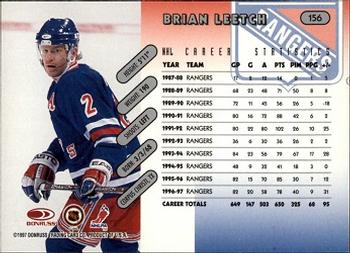 1997-98 Donruss #156 Brian Leetch Back