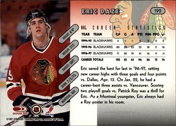 1997-98 Donruss #192 Eric Daze Back