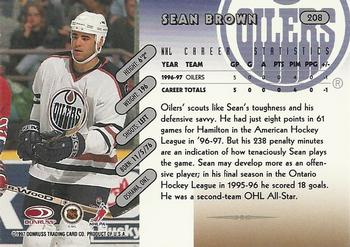 1997-98 Donruss #208 Sean Brown Back