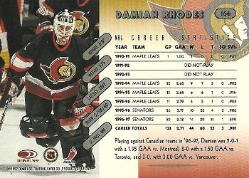 1997-98 Donruss #166 Damian Rhodes Back