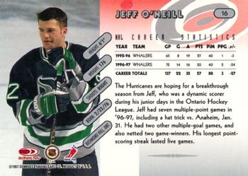 1997-98 Donruss #16 Jeff O'Neill Back