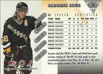 1997-98 Donruss #188 Jaromir Jagr Back
