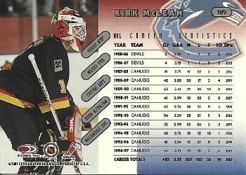 1997-98 Donruss #189 Kirk McLean Back