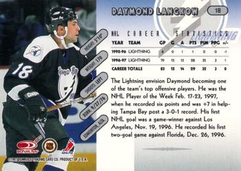 1997-98 Donruss #18 Daymond Langkow Back