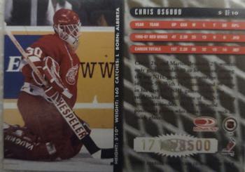 1997-98 Donruss - Between the Pipes #5 Chris Osgood Back