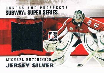 2009-10 In The Game Heroes and Prospects - Subway Series Jerseys Silver #SSM-17 Michael Hutchinson  Front