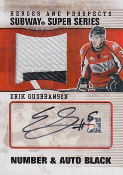2009-10 In The Game Heroes and Prospects - Subway Series Numbers Autographs #SSA-EG Erik Gudbranson  Front