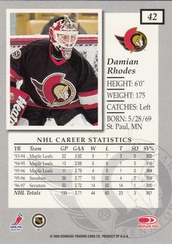 1997-98 Donruss Elite #42 Damian Rhodes Back