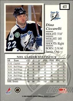 1997-98 Donruss Elite #43 Dino Ciccarelli Back