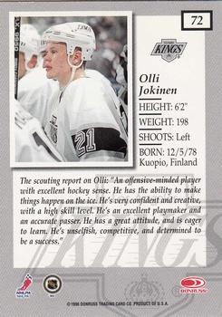 1997-98 Donruss Elite #72 Olli Jokinen Back