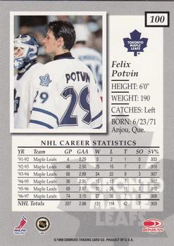 1997-98 Donruss Elite #100 Felix Potvin Back