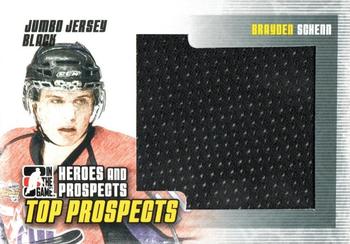 2009-10 In The Game Heroes and Prospects - Top Prospects Game Used Jerseys #JM-02 Brayden Schenn  Front