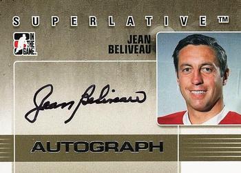 2009-10 In The Game Superlative - Autographs #A-JB Jean Beliveau  Front