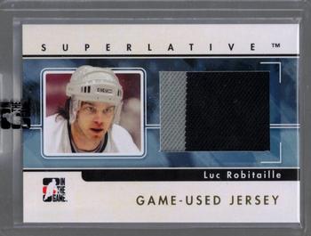 2009-10 In The Game Superlative - Game Used Jerseys Gold #GUJ33 Luc Robitaille  Front