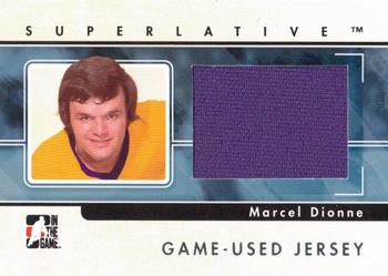 2009-10 In The Game Superlative - Game Used Jerseys Silver #GUJ-34 Marcel Dionne  Front