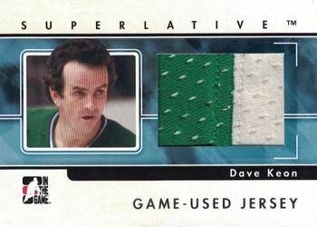 2009-10 In The Game Superlative - Game Used Jerseys Silver #GUJ-61 Dave Keon Front