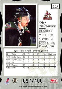 1997-98 Donruss Elite - Status #109 Oleg Tverdovsky Back