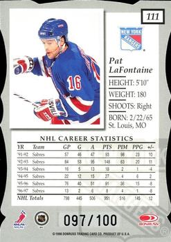 1997-98 Donruss Elite - Status #111 Pat LaFontaine Back