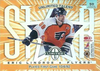 1997-98 Donruss Limited - Limited Exposure #50 Mike Grier / Eric Lindros Back