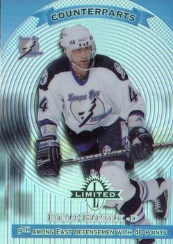 1997-98 Donruss Limited - Limited Exposure #146 Roman Hamrlik / Nicklas Lidstrom Front