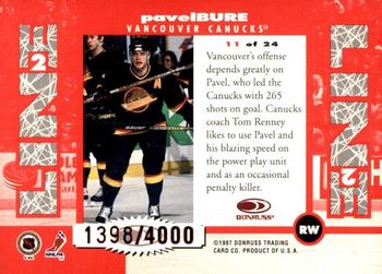 1997-98 Donruss - Line 2 Line #11 Pavel Bure Back