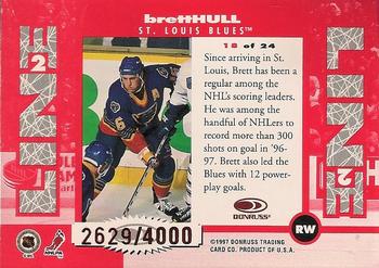 1997-98 Donruss - Line 2 Line #18 Brett Hull Back