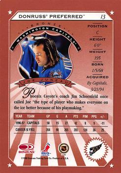 1997-98 Donruss Preferred #13 Joe Juneau Back