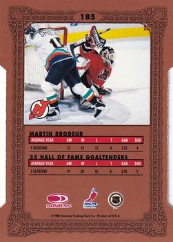 1997-98 Donruss Preferred - Cut to the Chase #185 Martin Brodeur Back