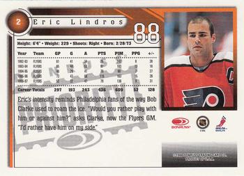 1997-98 Donruss Priority #2 Eric Lindros Back